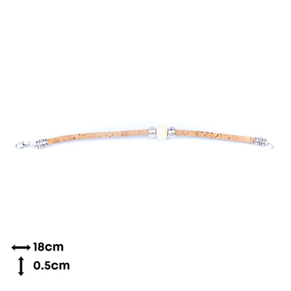 10 units Natural With Colored ceramic beads handmade Women Bracelet BR-009-MIX-10
