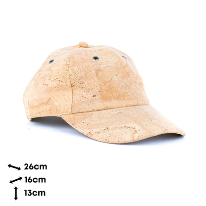 Unisex Natural Cork Baseball Cap L-1126