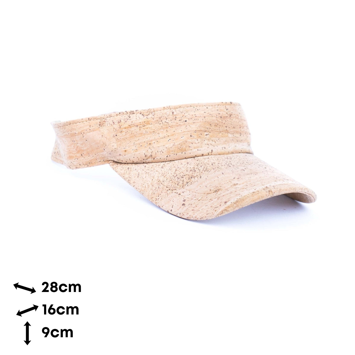 Natural cork sun visor cap One Size Fits All L-1103