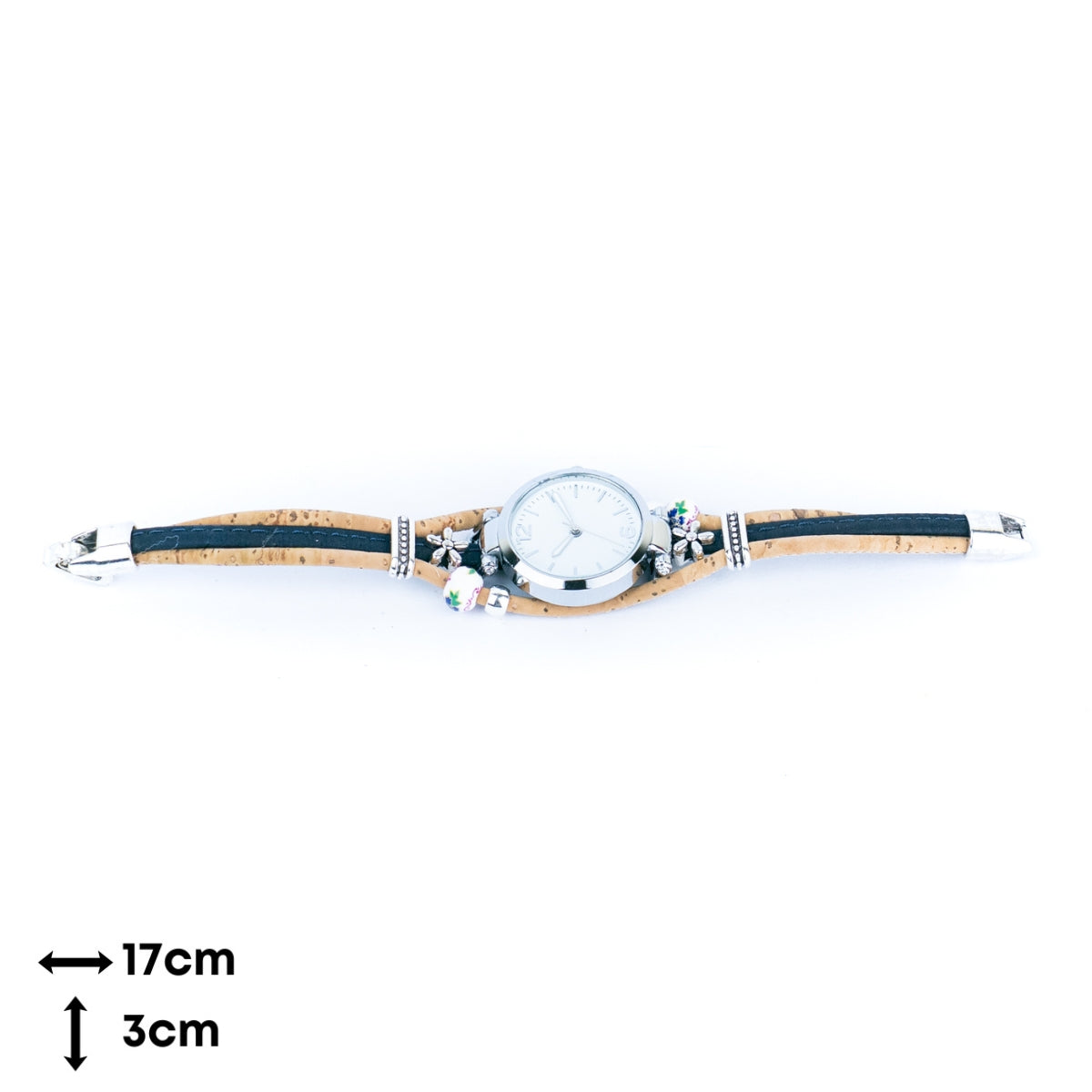 Natural cork line handmade ladies fashion watch WA-457