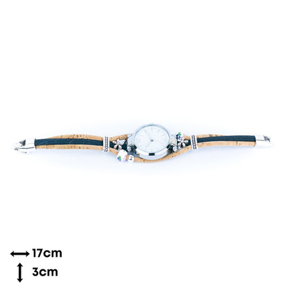 Natural cork line handmade ladies fashion watch WA-457