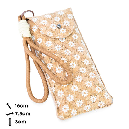 Printed Cork Glasses Pouches with Wrist Strap – Pack of 10 | L-1230-MIX-10