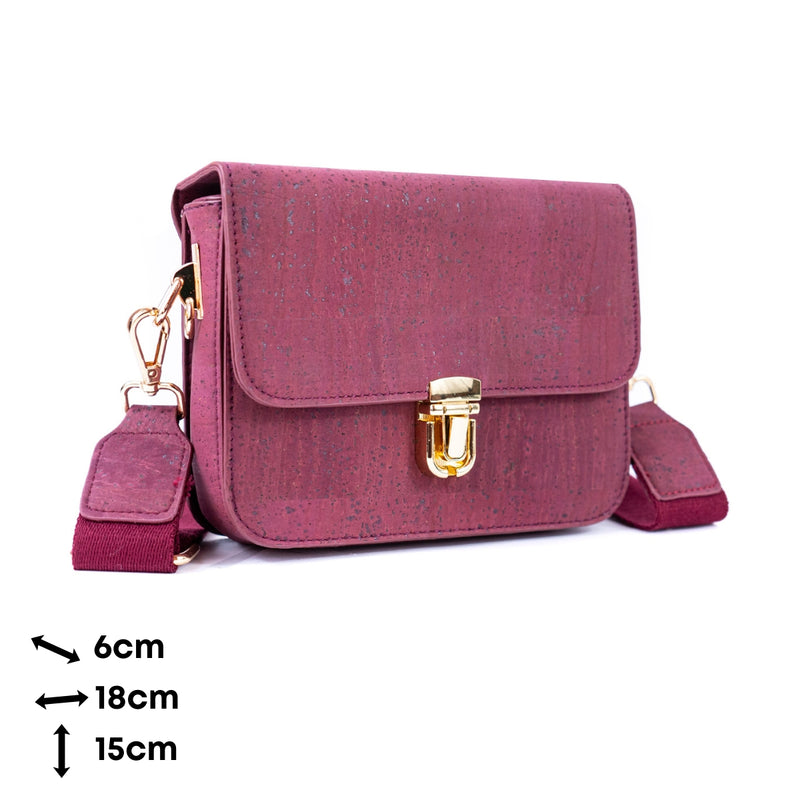 Elegant Solid Color Cork Crossbody Bag for Women BAG-2324