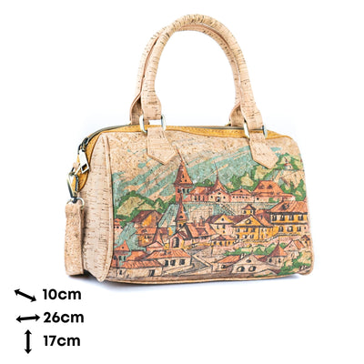 Printed Cork Ladies' Bucket Bag BAGD-573