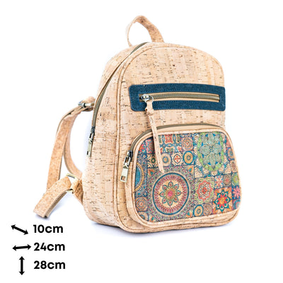 Printed Cork Women's Backpack BAGD-574