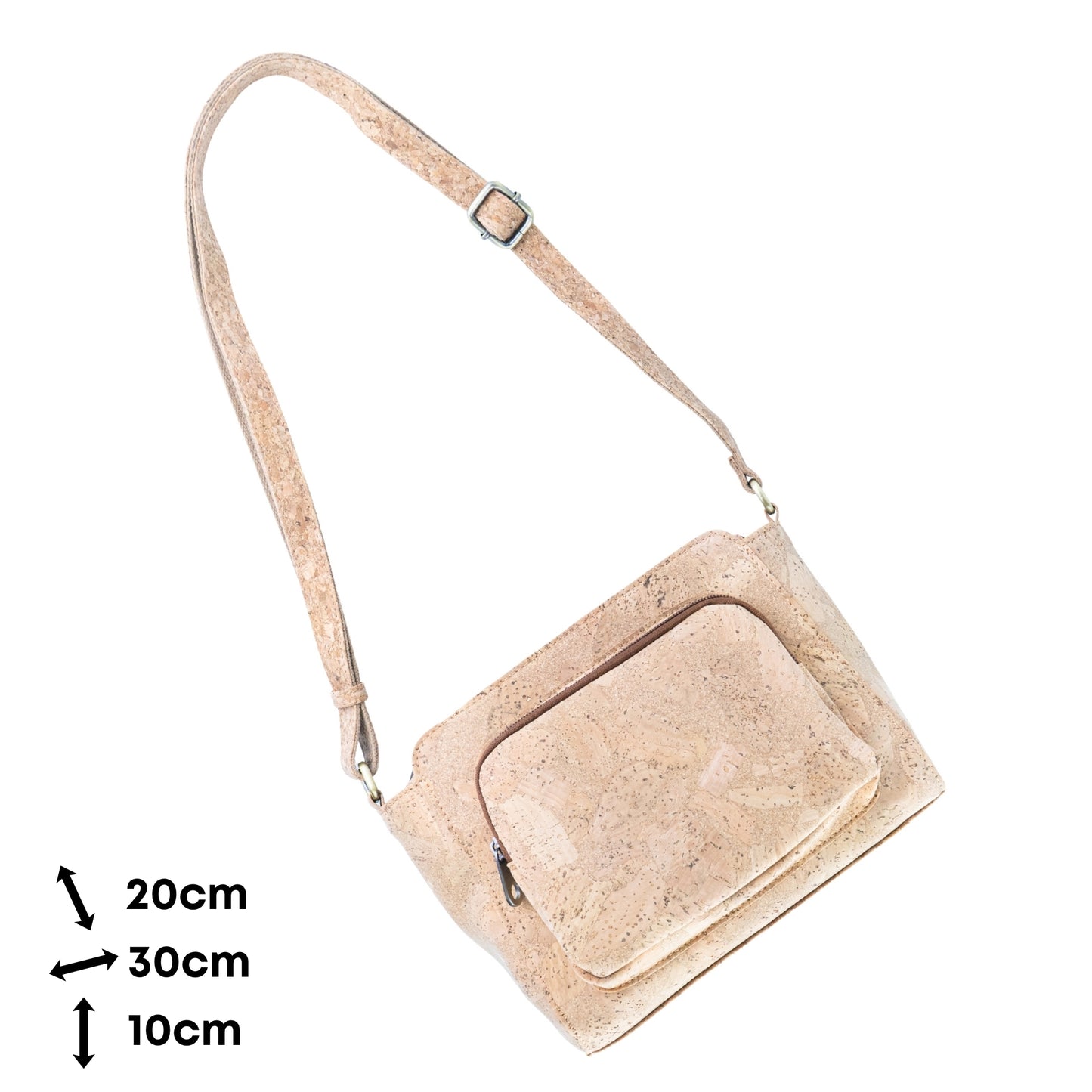 Cork Crossbody Bag — Adjustable Strap BAGD-642