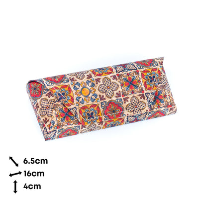 Printed Cork Magnetic Eyeglass Case L-585-12（12units）