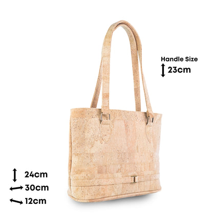Premium Natural Cork Tote Handbag BAGP-385