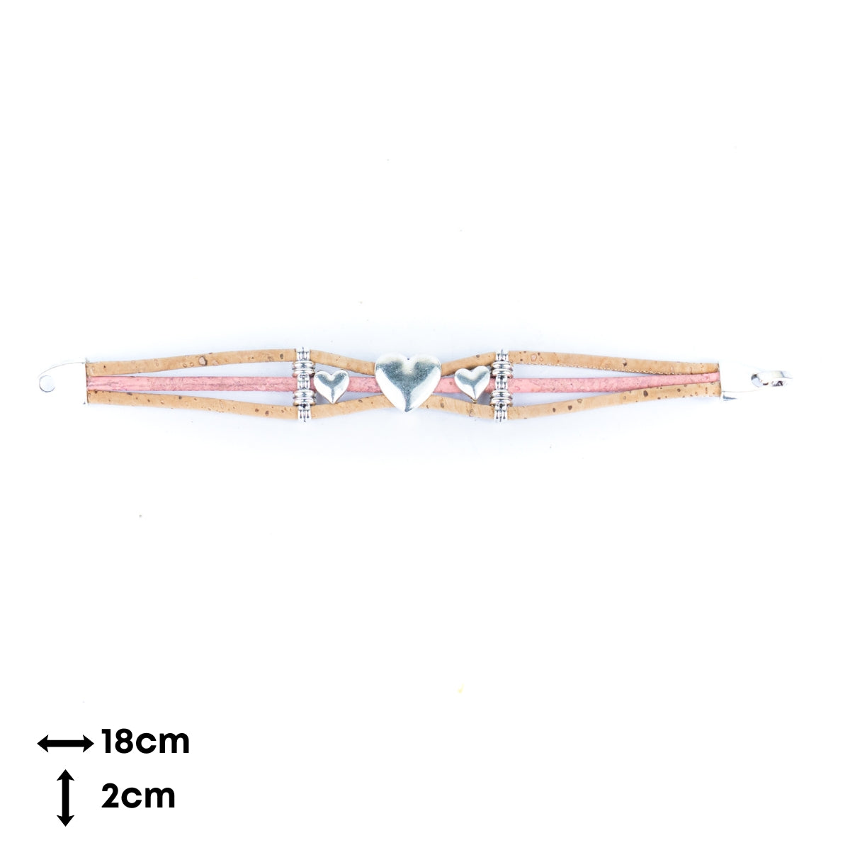 Hearty-Colorful cork bracelet BR-439-MIX-5