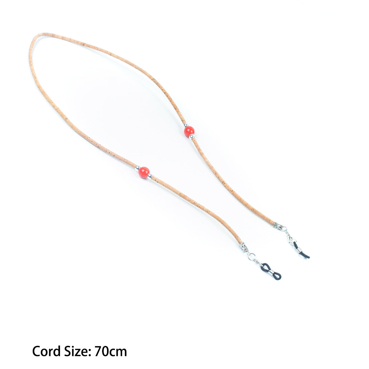 (5units)3MM round Natural Cork handmade Eyeglass Cord Holder Glasses Cord Lanyard FL-03-MIX-5