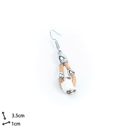 Color cork handmade earrings-ER-162-MIX-5