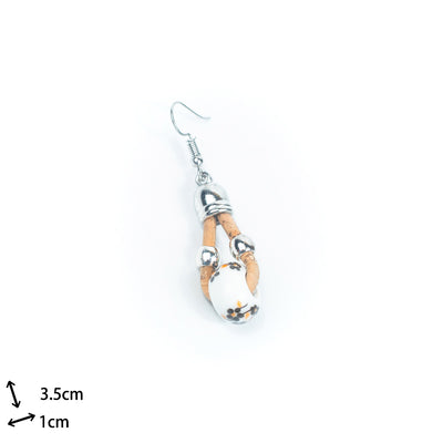 Color cork handmade earrings-ER-162-MIX-5