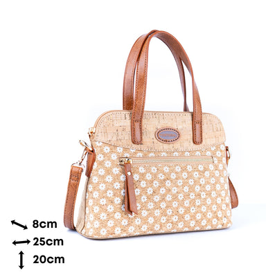 Floral Printed Cork Handbag & Crossbody Bag BAGD-588