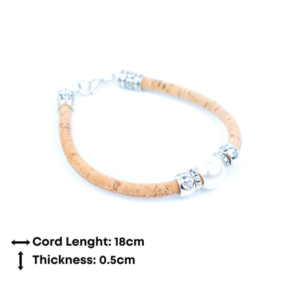 10 units Natural With Pearl Beads Women Bracelet BR-533-10