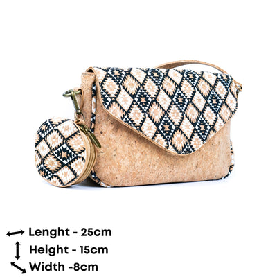 Cork Pattern Printed Women's Crossbody Bag BAG-2293