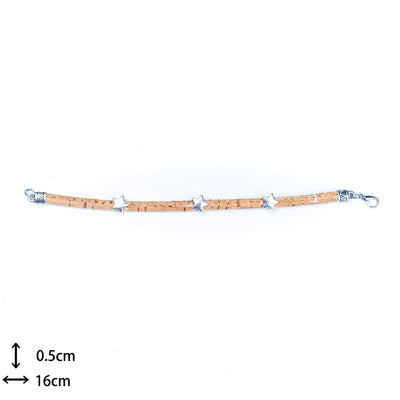 cork cord handmade Original Women's bracelet  BR-426-MIX-8