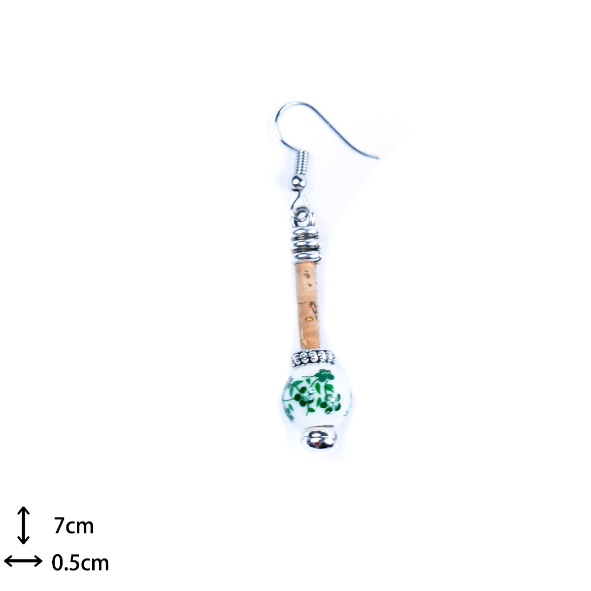 Cork earring  Original handmade ladies earrings-ER-134-MIX-5-new