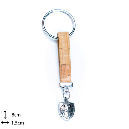 Cork Handcrafted Keychain I-087-MIX-10