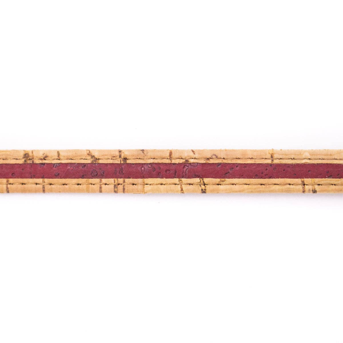 Rustik Natural with red wine 10mm flat cork cord Cor-203(10meters) – MB ...