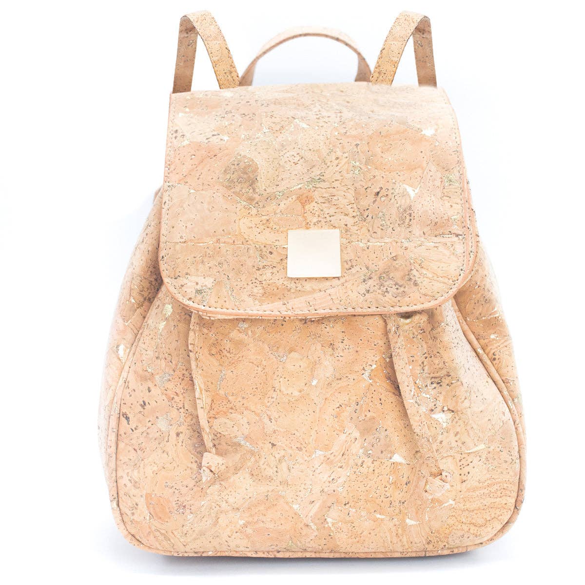 Golden Drawstring Closure Pocket Women's Backpack BAG-2258 – MB Cork