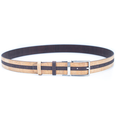 Dual brown Cork Belt- L-569-A