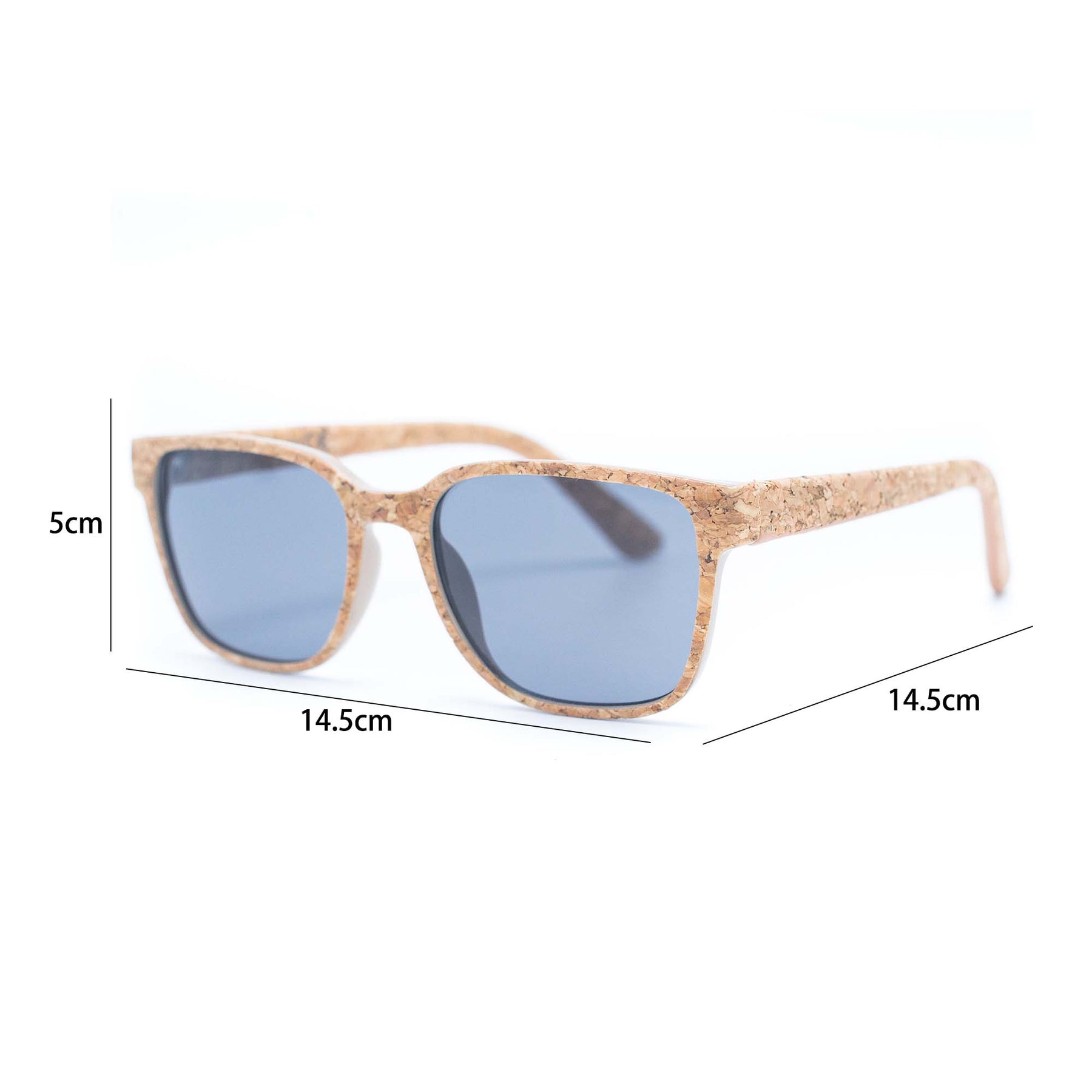 Cork UV protection men eyewear sunglasses(Including case) L-857