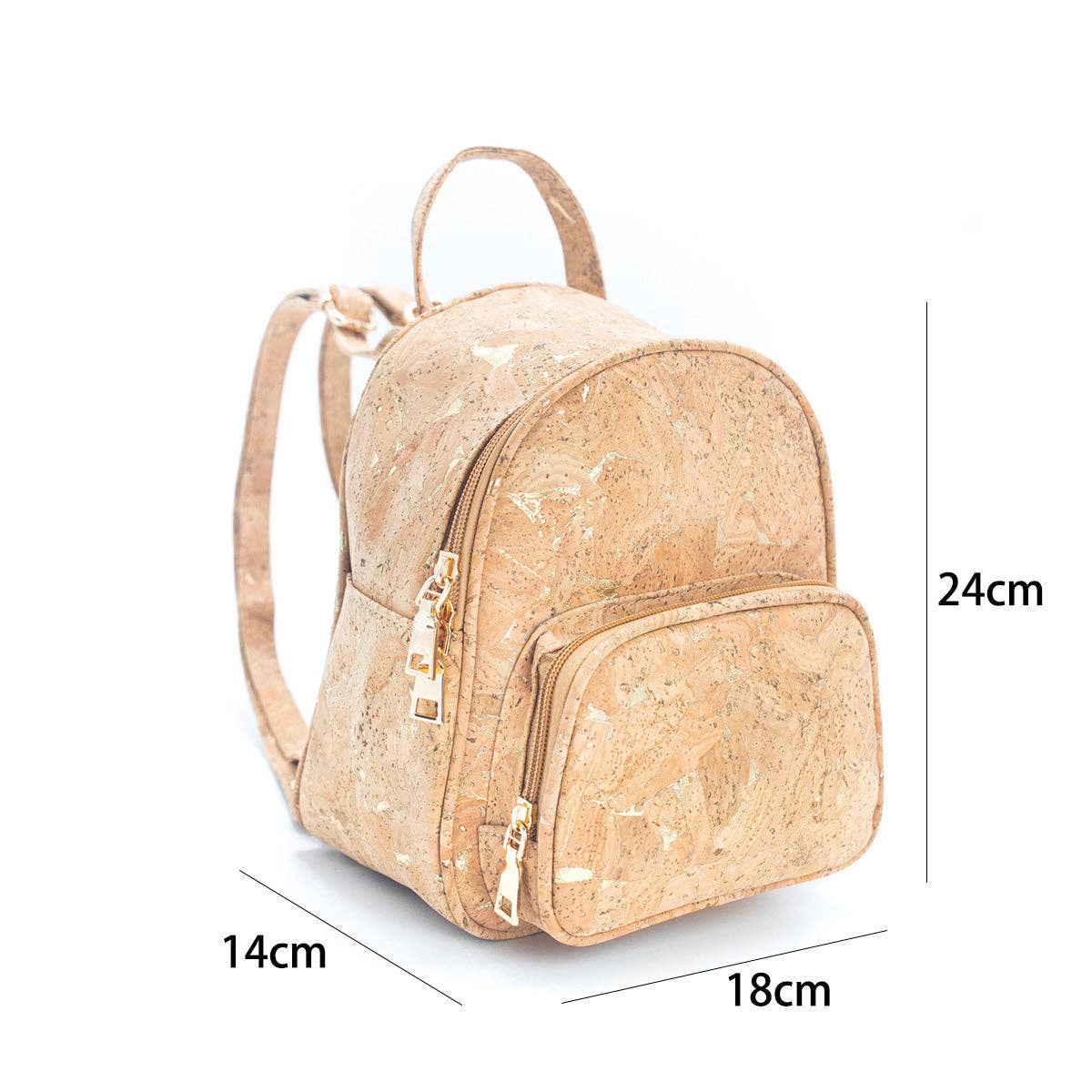 Golden Cork Women's Backpack BAG-2259 – MB Cork - Main Image